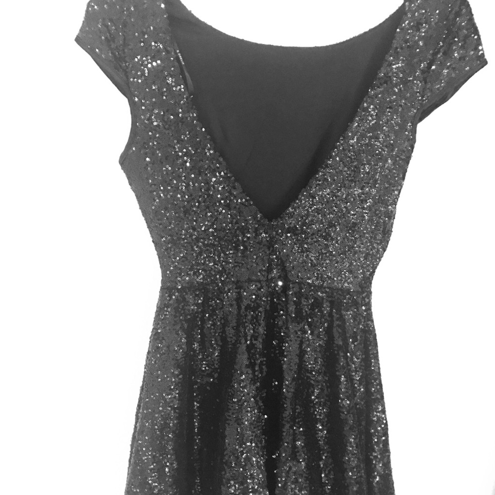 Black Sequin Dress
